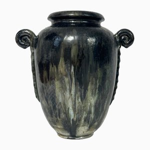 Large Stoneware Vase by Roger Guérin for Grès de Bouffioulx