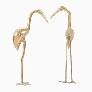 Italienische Mid-Century Flamingo Skulpturen, 1970er, 2er Set