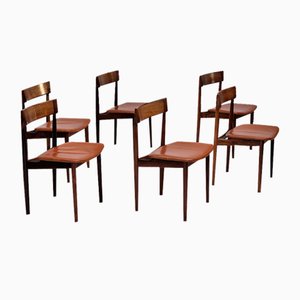 Danish Rosewood Dinning Chairs by Henry Rosengren Hansen for Brande Møbelindustri, 1960s, Set of 6