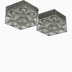 Handmade Wall or Ceiling Lamps from Poliarte, Italy, 1970s, Set of 2