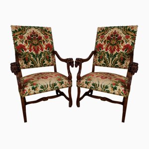 Set of Antique Style Castle Armchairs