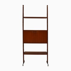 Italian Freestanding Bookcase with Dry Bar by Franco Albini, 1950s
