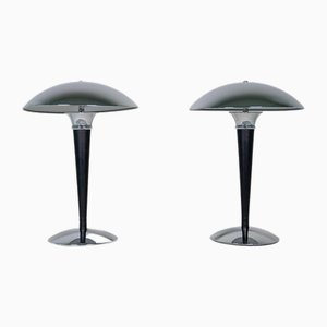 Vintage Art Deco Style Table Lamps from Ikea, Set of 2