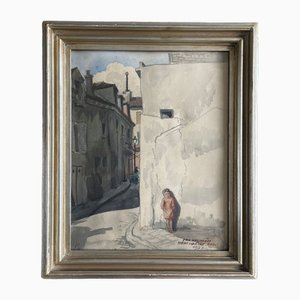 Eric Vasström, Montmartre, Paris, 1937, Watercolor