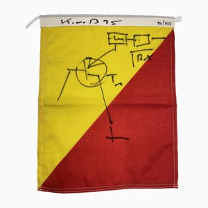 Klaus Vom Bruch, Cargo Cult: Mann über Bord Flag Artwork, 1995, Tessuto