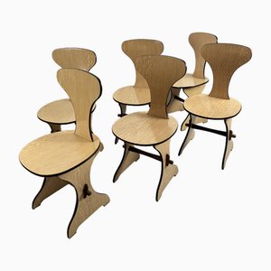 Italienische Mid-Century Stühle, 1960er, 6 . Set