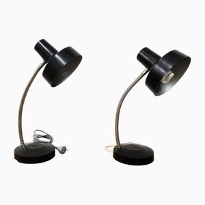 Office Desk Lamp in Black, Czechoslovakia, 1970s