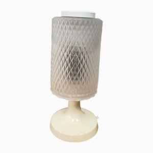 Table Lamp in White, Czechoslovakia, 1970s