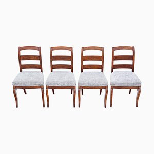 19th Century Fruitwood Dining Chairs, Set of 4