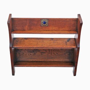 Art Nouveau Oak Bookcase Book Trough Stand in the style of Liberty, 1890s
