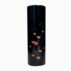 Mid-Century Wajima Ikebana Flower Vase, Japan, 1980s