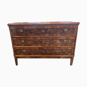 18th Century Neoclassical Italian Walnut Banded Commode