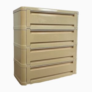 Space Age Chest of Drawers Model 4964 by Olaf Von Bohr Plastic for Kartell, 1970s
