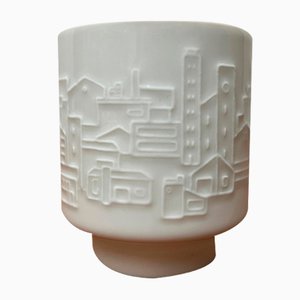 Vase Mug Vintage en Porcelaine avec Motifs Architecture par Hans Achtziger pour Hutschenreuther, Allemagne
