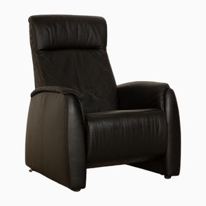 Black Leather Cumuly Armchair from Himolla
