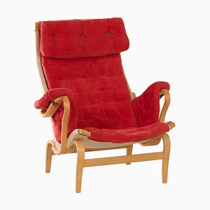 Chaise Pernilla Rouge par Bruno Mathsson pour Dux, 1980s