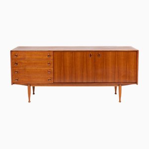 Credenza in teak con 4 cassetti e 2 ante, XX secolo