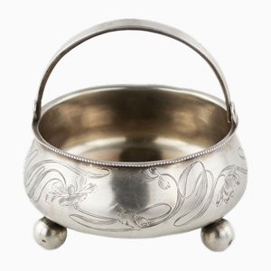 Russian Silver Sugar Bowl, 1899-1908