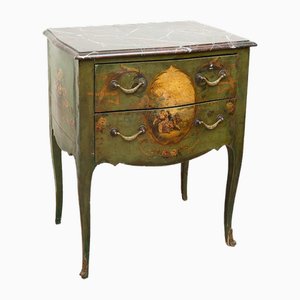 French Louis XV Bedside Table in Lacquered Wood from Dubois, 1683