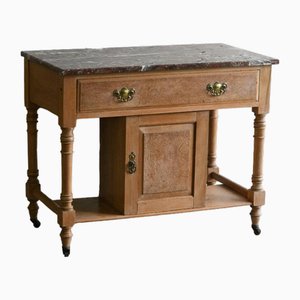 Walnut Washstand with Marble Top