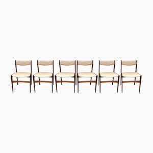 Vintage Danish Rosewood Dining Chairs, Set of 6