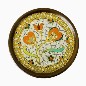 Art Nouveau Decorative Plate from Zuid-Holland Gouda, 1924