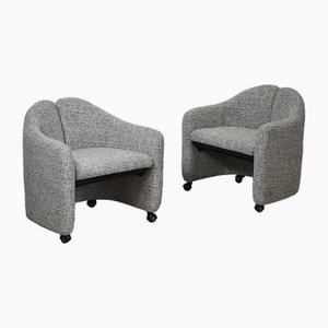 Set of PS142 Armchairs by Eugenio Gerli for Tecno, 1960s