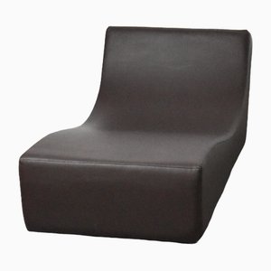 Brown Leather Chaise Longue from Viccarbe, Spain