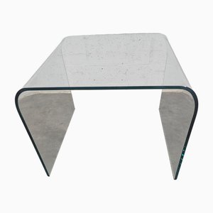 Glass Side Table from Fiam, 1970s