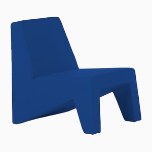 Chaise Cubic Bleue par Moca
