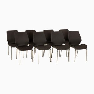 610 Chairs in Anthracite Fabric from Rolf Benz, Set of 8