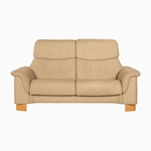 Paradise 2-Seater Sofa in Beige Leather from Stressless