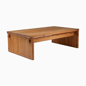Scandinavian Coffee Table in Pine attributed to Yngve Ekström for Swedese, 1970s