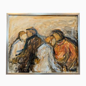 Danza, Pintura al óleo, Años 50, Enmarcado