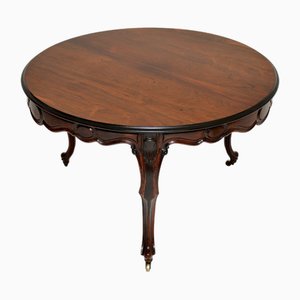 Mesa de comedor francesa circular, década de 1850