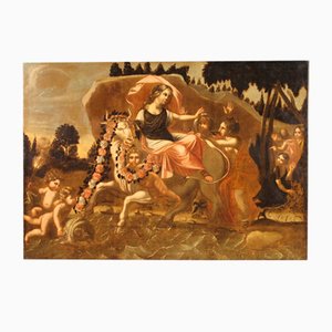 Artiste Italien, L'Enlèvement d'Europe, 1650, Huile sur Toile