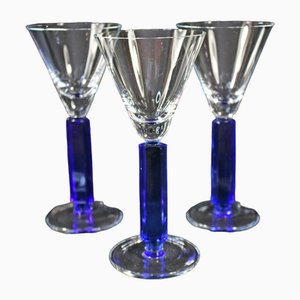 Art Deco Style Wine Glasses, 1962, Set of 6