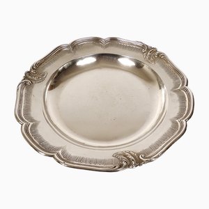 Polylobed Serving Dish in Sterling Silver, 19th Century