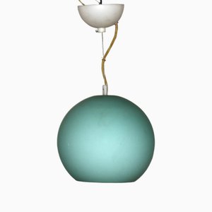 Lámpara de techo vintage con bola de cristal de Murano, años 70