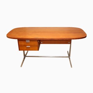 Desk in Wood and Aluminum by George Nelson, 1960s