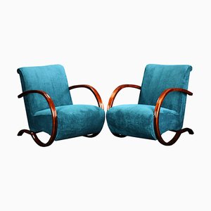 Armchairs attributed to Jindrich Halabala, 1934, Set of 2