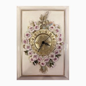 Horloge Murale en Porcelaine par Giulio Tucci