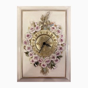 Porcelain Wall Clock by Giulio Tucci