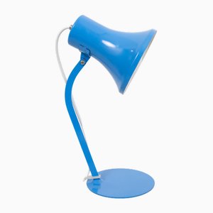 Petite Lampe de Bureau Vintage Bleue, 1960s