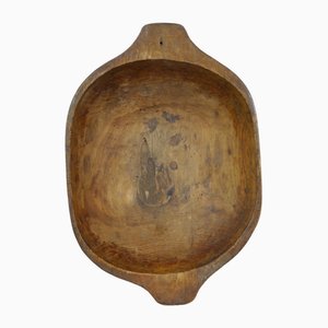 Handmade Wooden Dough Bowl, 1900s