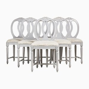 Gustavian Chairs, 1900s, Set of 6