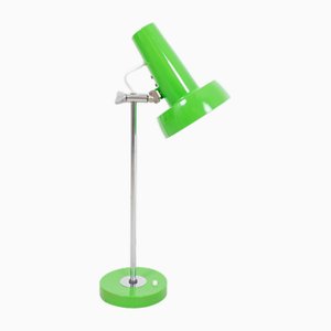 Green Adjustable Table Lamp with Chrome Parts, 1960s