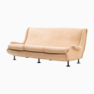 Regent Sofa aus Leder von Marco Zanuso für Arflex, 1950er