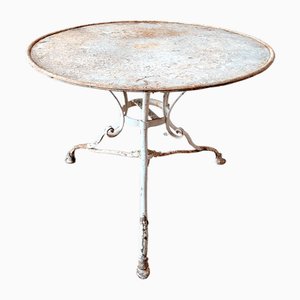 Table de Jardin Antique en Fer Forgé, 1890s