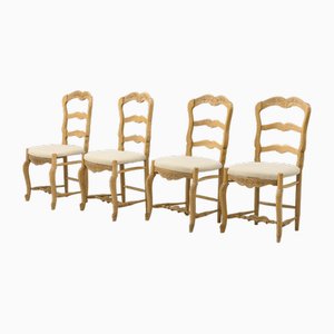 Oak Dining Chairs, 1900s, Set of 4